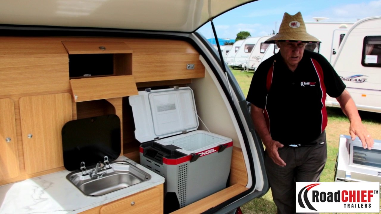 Road Chief - Introducing the kitchen in the Road Chief Teardrop Caravan