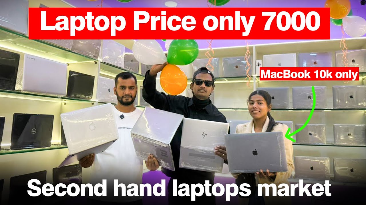 Laptop 7000 || MacBook 10k || Second Hand Laptop market in Guwahati || 
