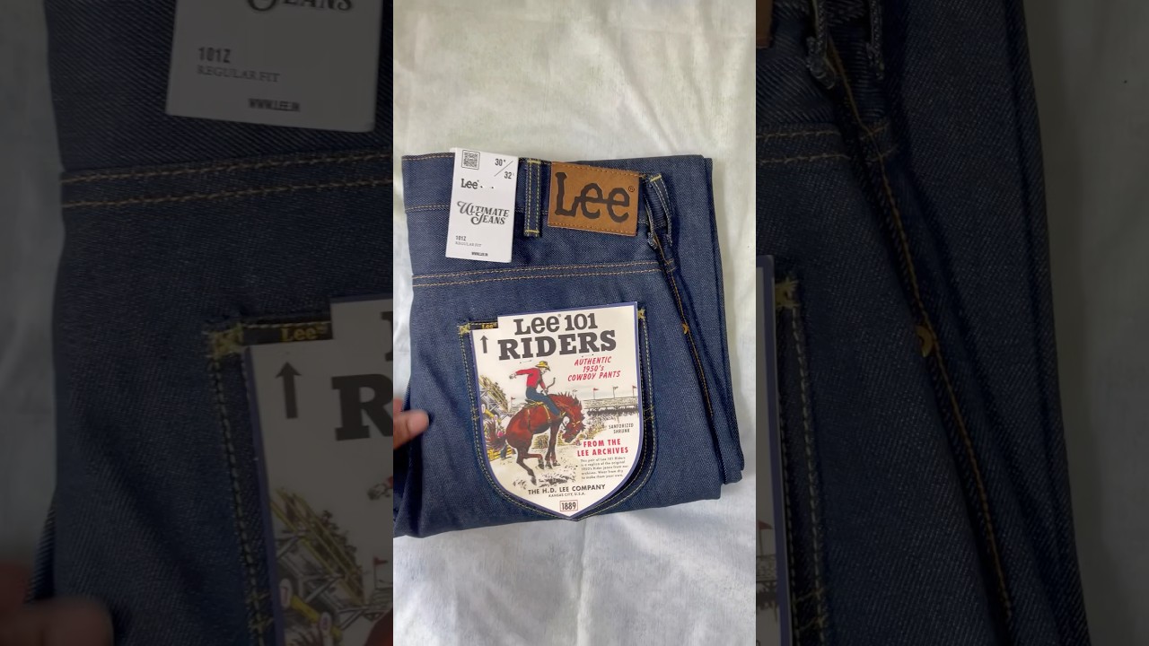 Lee 101Z 50s Riders jeans : Raw Selvedge Denim #selvedgedenim #Lee101 #rawdenim #candianimills #lee