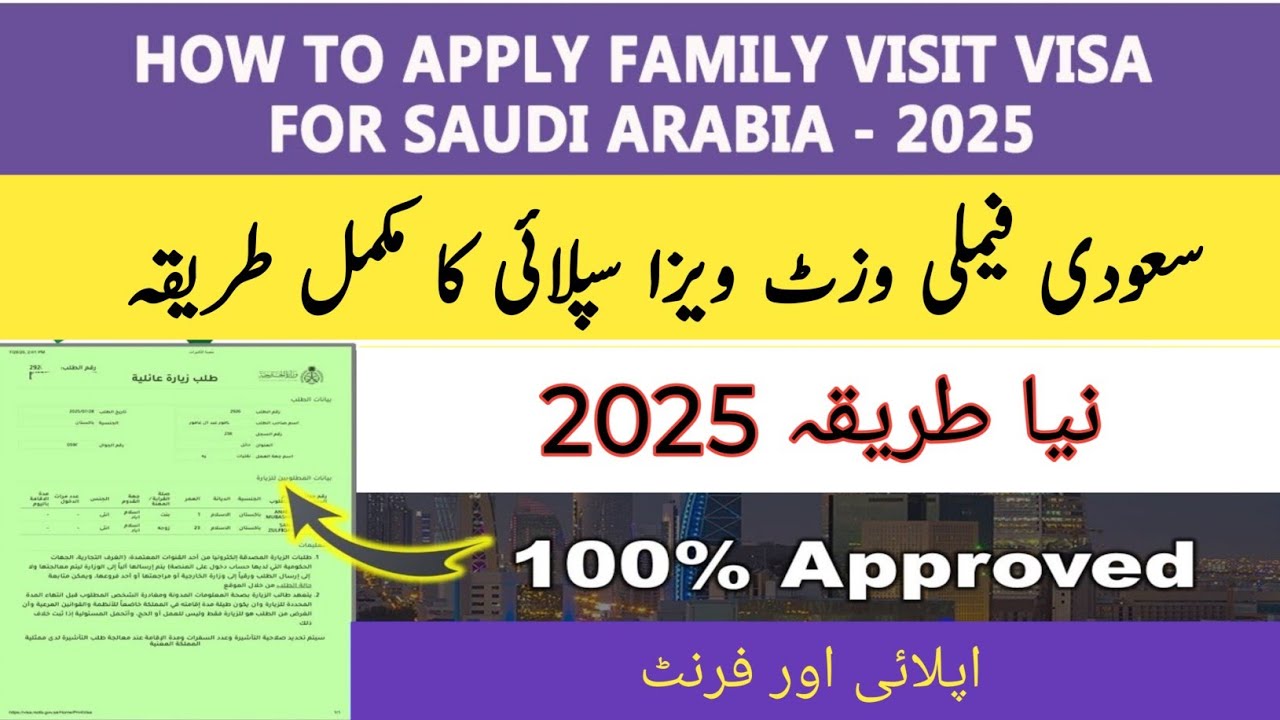 How to Apply Family Visit Visa in Saudi Arabia | Saudi Family Visit Visa Full Guide in Urdu