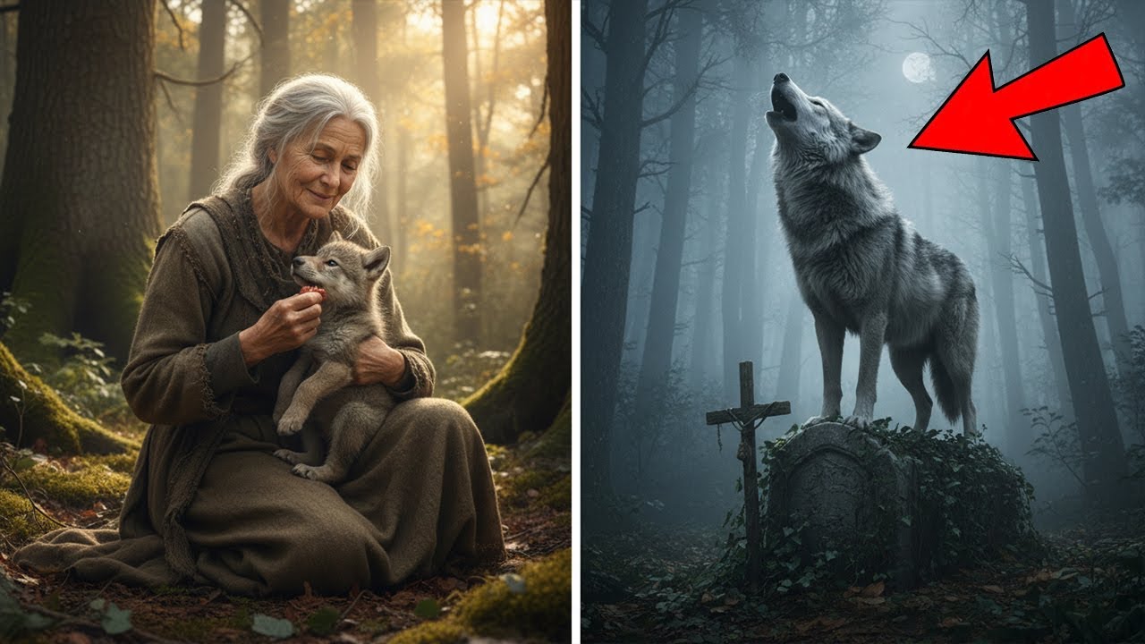 Alte Frau zieht riesigen Wolf auf – was er nach ihrem Tod tut, schockiert alle