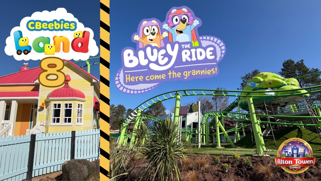 Огромный прогресс в строительстве аттракциона Bluey Ride! Тестирование, новое оформление и очеред...