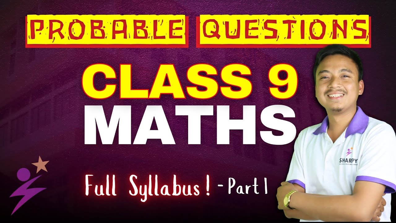 Class 9 Maths Probable Questions|Class 9 Final Exam  #sharpy #common
