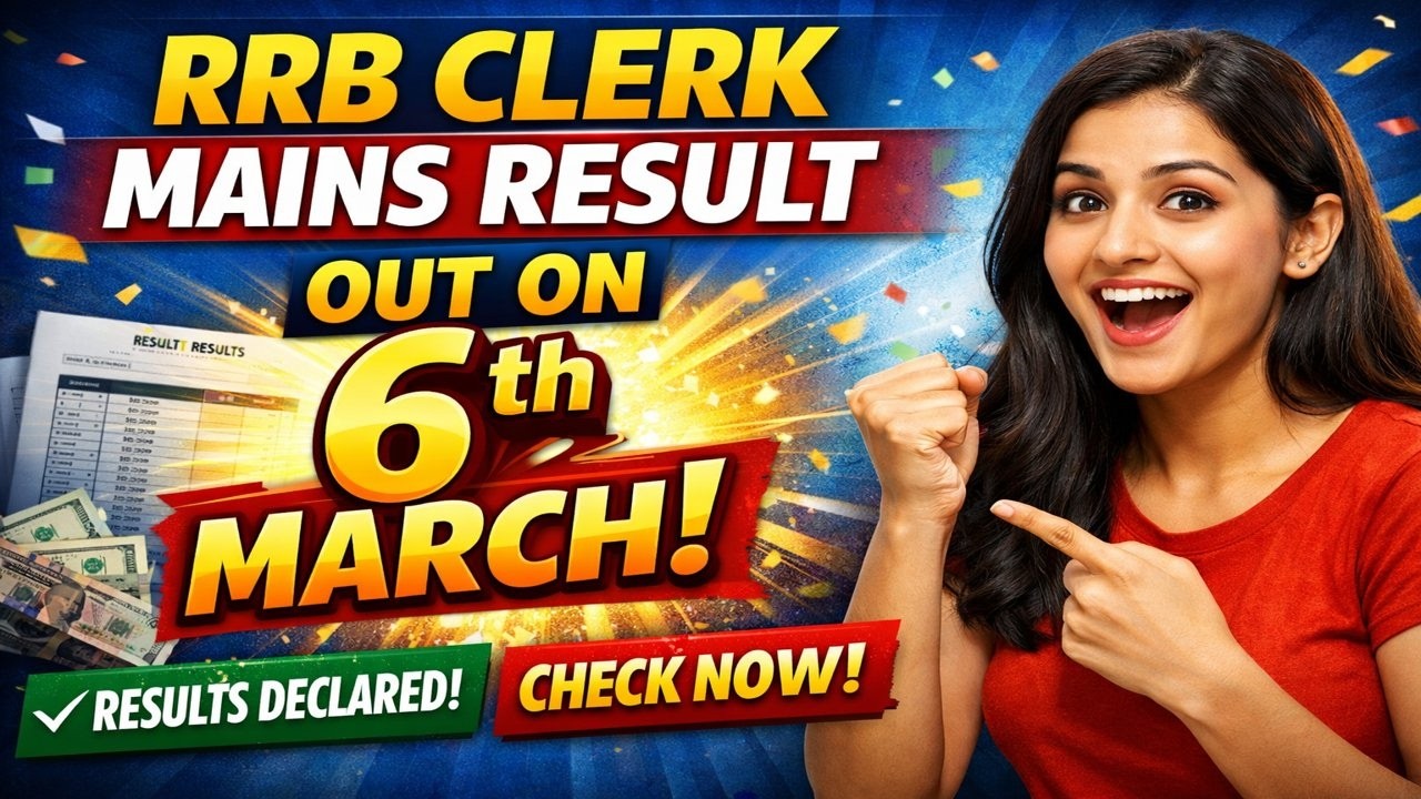 RRB Clerk Mains Result Update 🔥| IBPS RRB Result Update Today