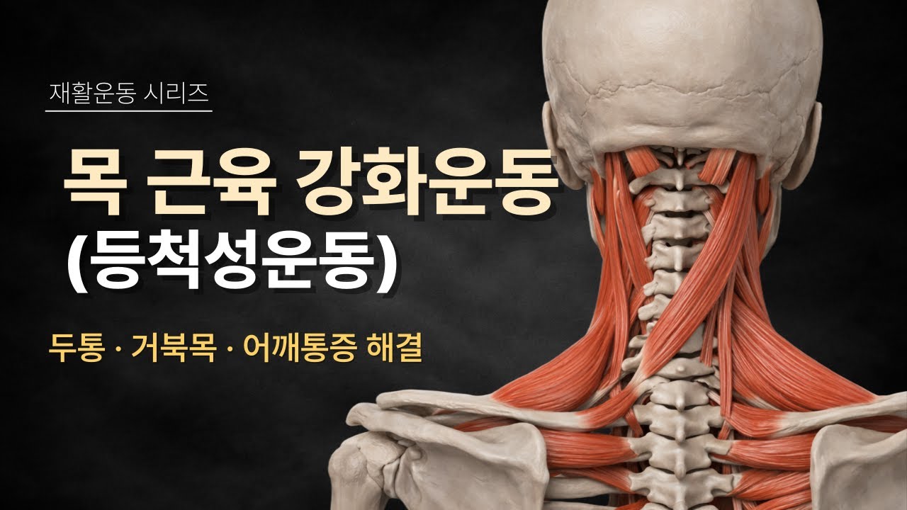 목 통증의 근본 원인 해결! 목 근육 강화 운동 루틴