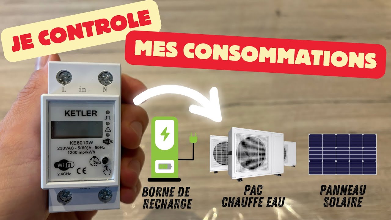 Piloter vos équipements avec ce #compteur #wifi Ketler ke6010w