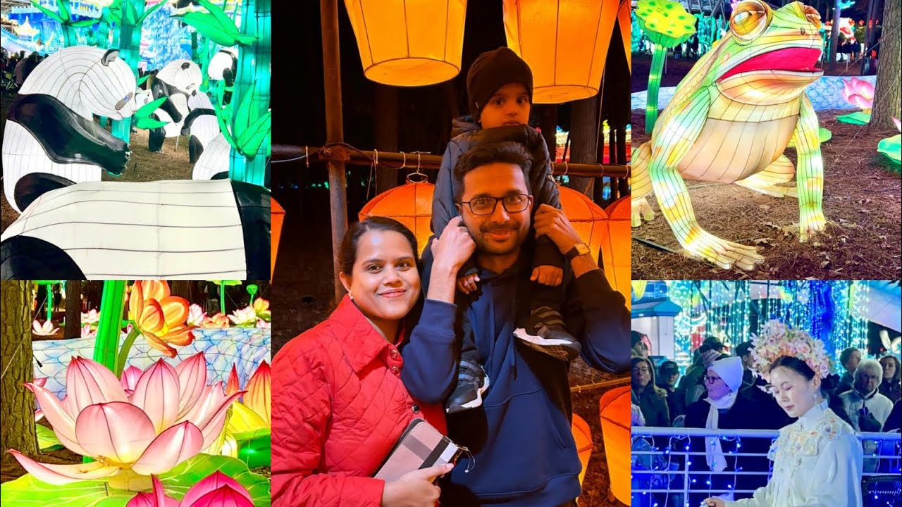NC Chinese Lantern Festival-Cary,NC. Full tour.POV walking tour.