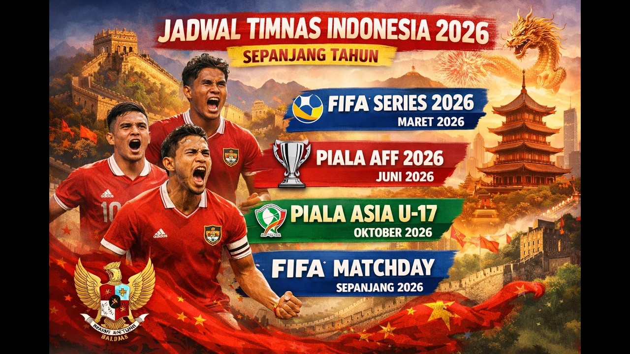 Ini Dia ‼️Jadwal Timnas Indonesia tahun 2026, ada yang di bulan Puasa loh