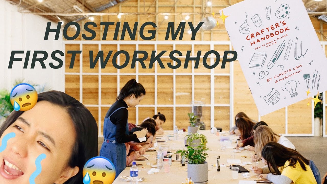 STUDIO + WORKSHOP VLOG (HOSTING MY FIRST CLAY WORKSHOP)