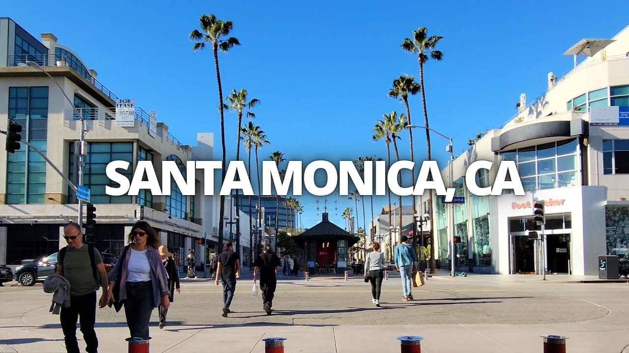 Exploring Downtown Santa Monica, California USA Walking Tour #santamonica #downtownsantamonica