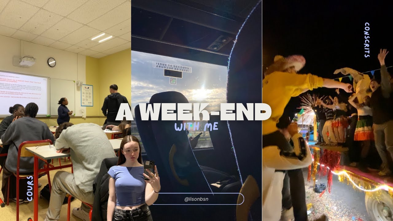 un WEEK-END avec moi (soirée, cours, match, haul & +)