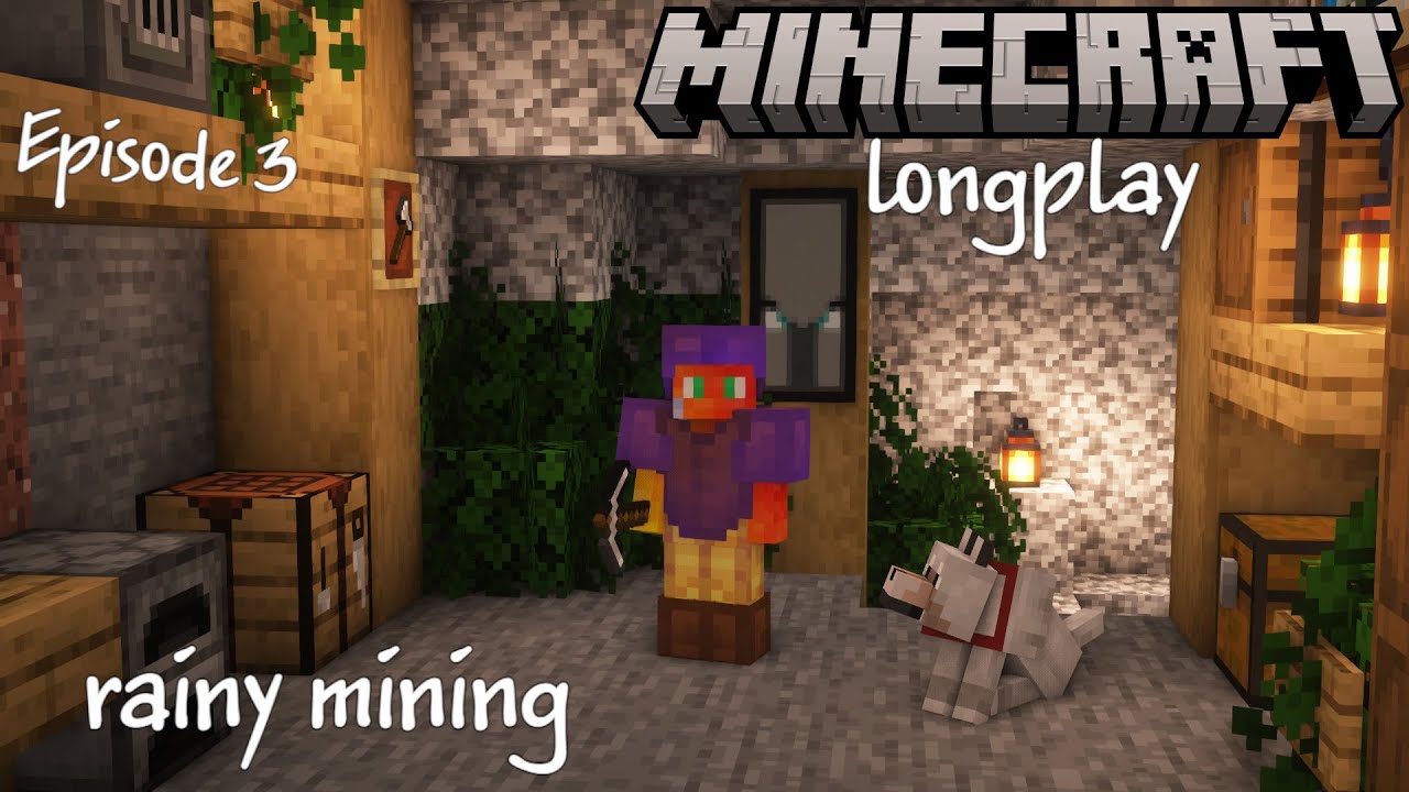 Island Survival Longplay (#3) - Rainy Mining, Mine Exploration (No Commentary) 1.19