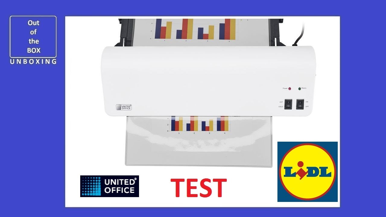 SilverCrest Laminator ULG 300 B1 TEST (Lidl A3 ABS 5 minutes stand-by)