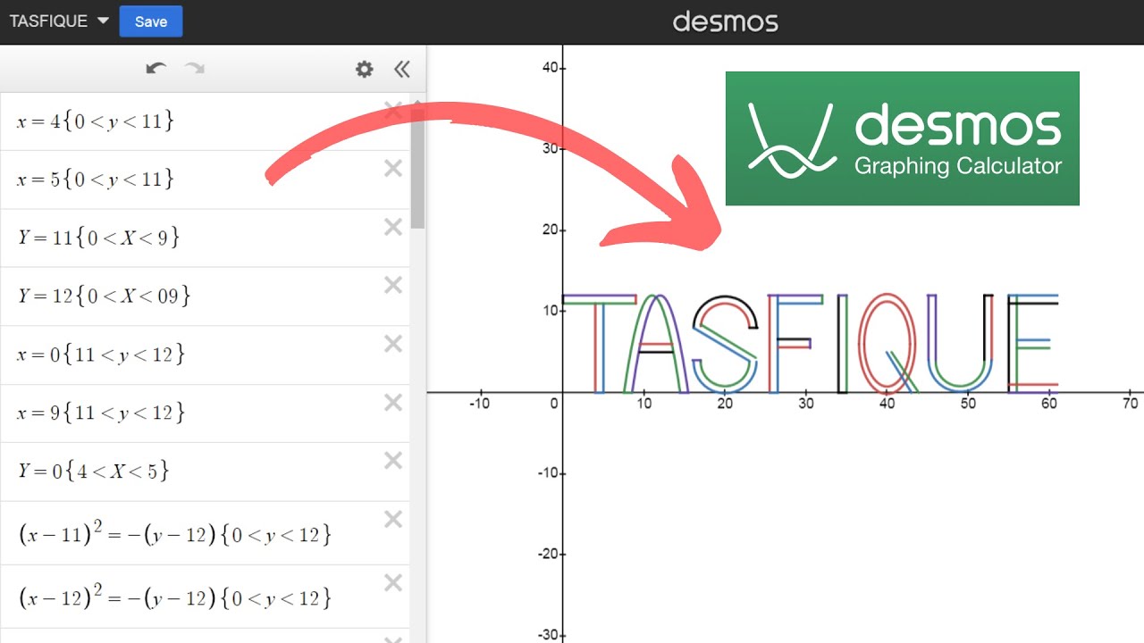 Desmos Drawing|| English Alphabet Drawing|| Equation To Graph||Alphabet equation