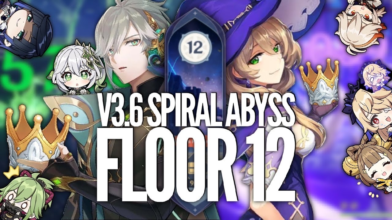Hyperbloom Alhaitham & Aggravate Lisa Hypercarry - V3.6 Spiral Abyss Floor 12 Genshin Impact