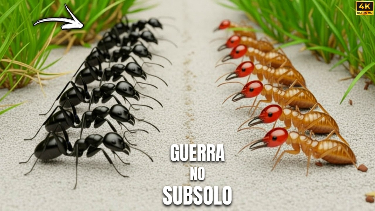 A GUERRA INVISÍVEL DO SUBSOLO: O Confronto Entre Formigas vs Cupins | Documentário da Natureza