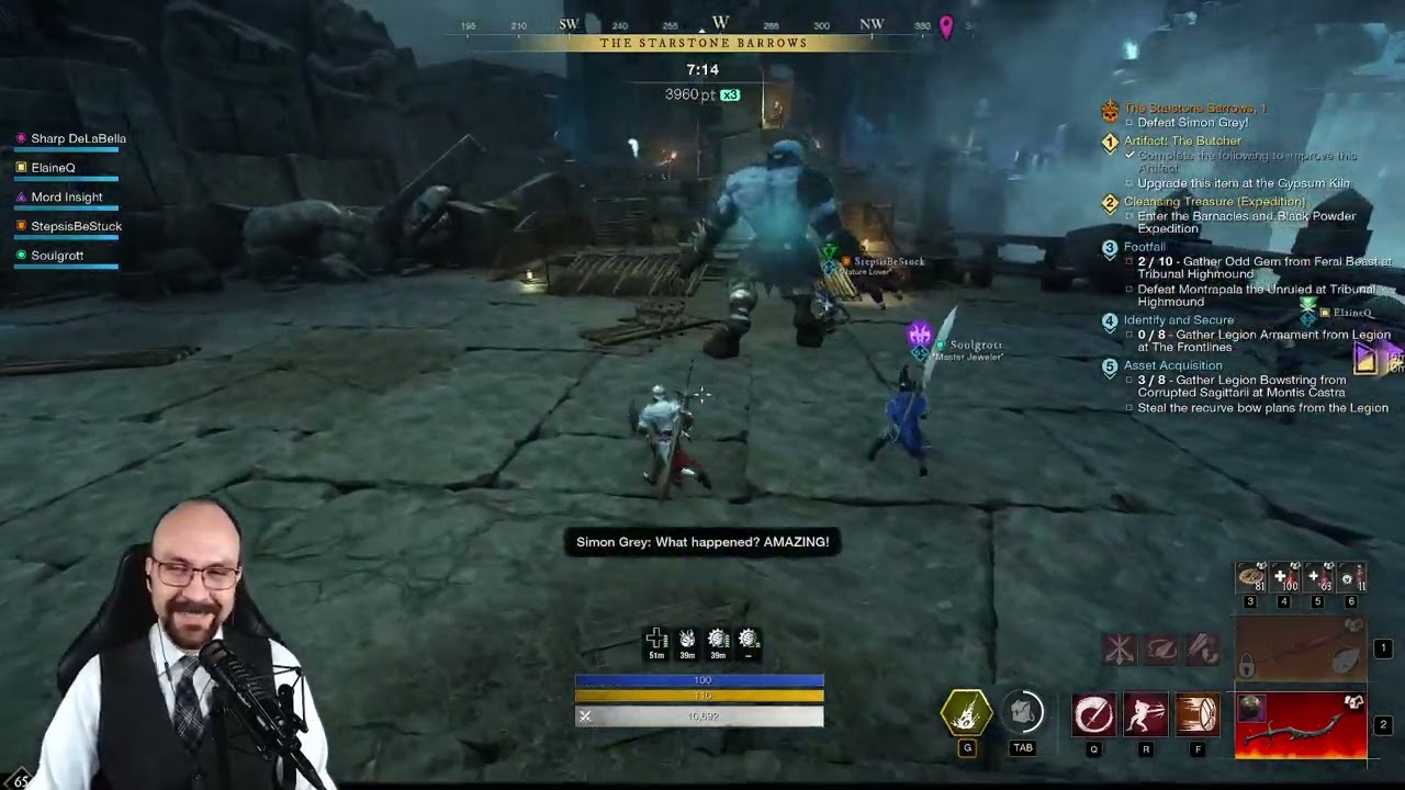 New World Starstone Barrows M1 GOLD - Greatsword / Butcher PoV [Nov. 6, 2023]