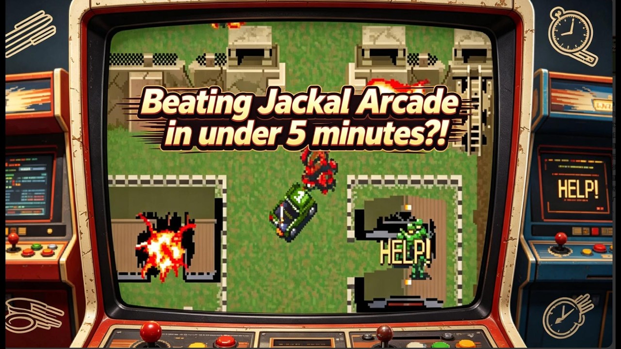 Beating Jackal Arcade in under 5 minutes?! 🏎️💨#shorts #gaming #speedrun #retro #arcade