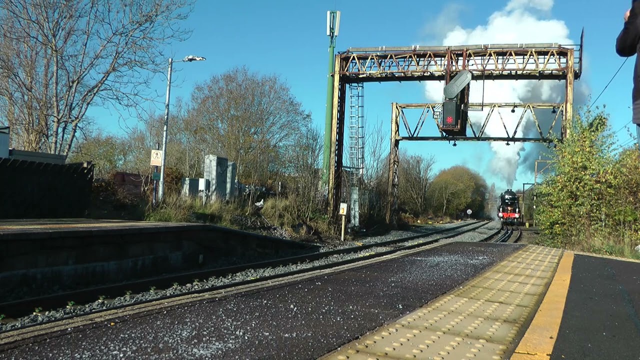 60532 Blue Peter rides again on the mainline with passengers Gorton and Hyde North Wed 20.11.24