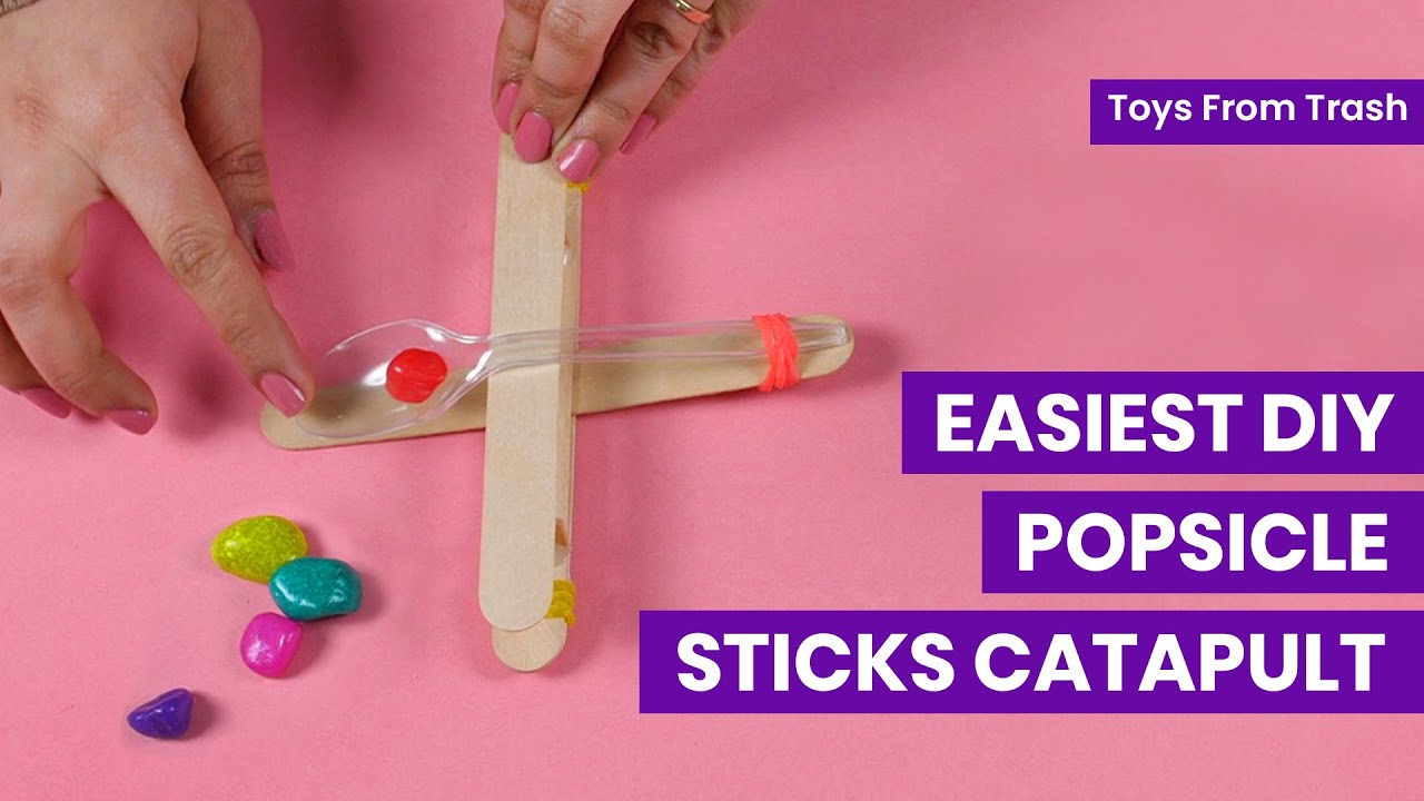 Toys From Trash - Learn How To Make Catapult Easily | DIY Stem Project
