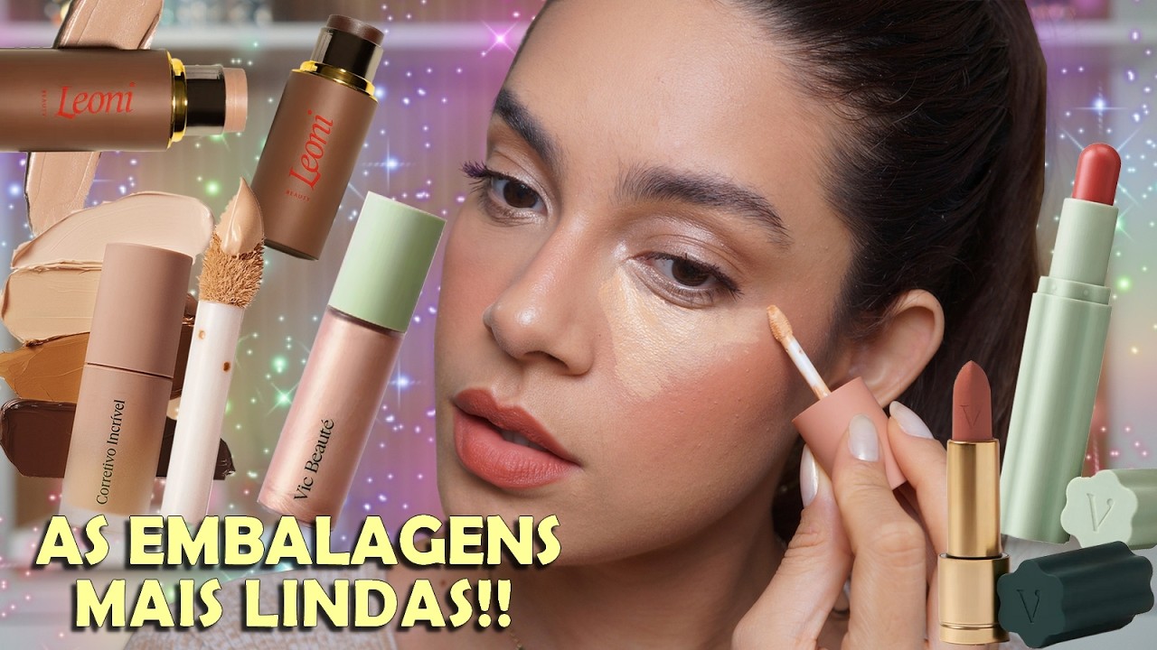 TESTEI O NOVO CORRETIVO DA VIC BEAUTÉ + CONTORNO EM STICK DA LEONI BEAUTY ✨