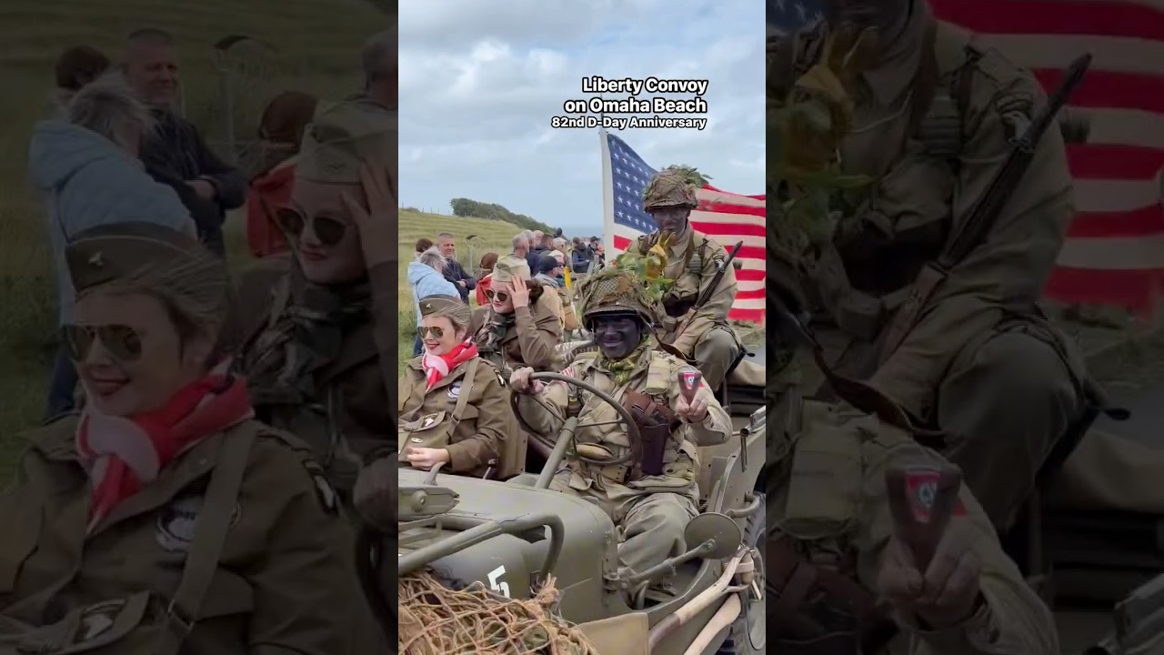 Liberty Convoy on Omaha Beach. 82nd D-Day Anniversary. (Part 2)