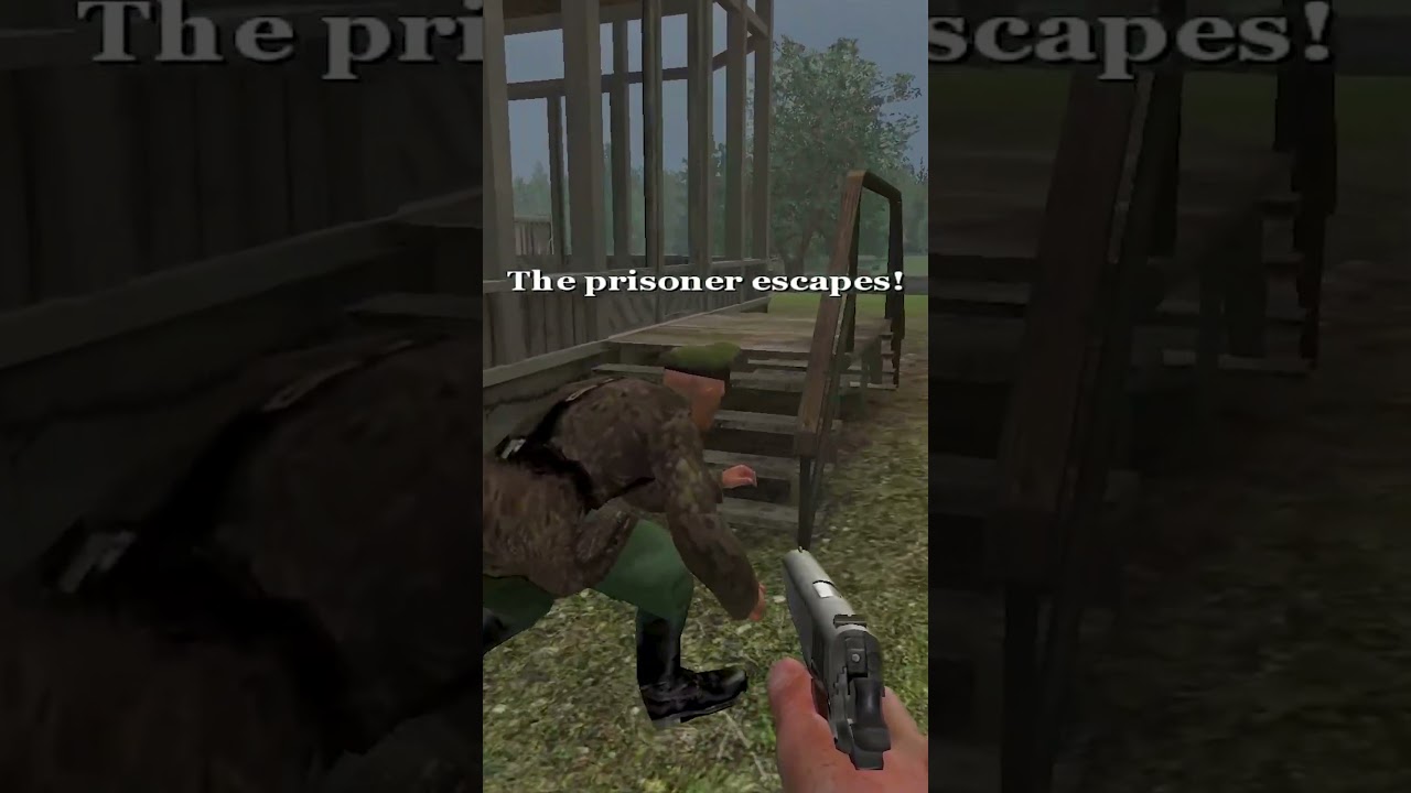 POW flees, no one cares  #cod #coduo #callofduty #nostalgia #gaming #short #shorts