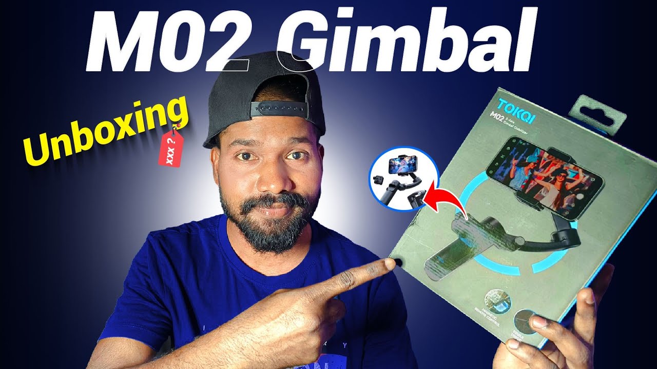 TOKQI M02 3-Axis Smartphone Gimbal Unboxing in Telugu 😱 | Mo2 Gimbal Unboxing | Gimbal 