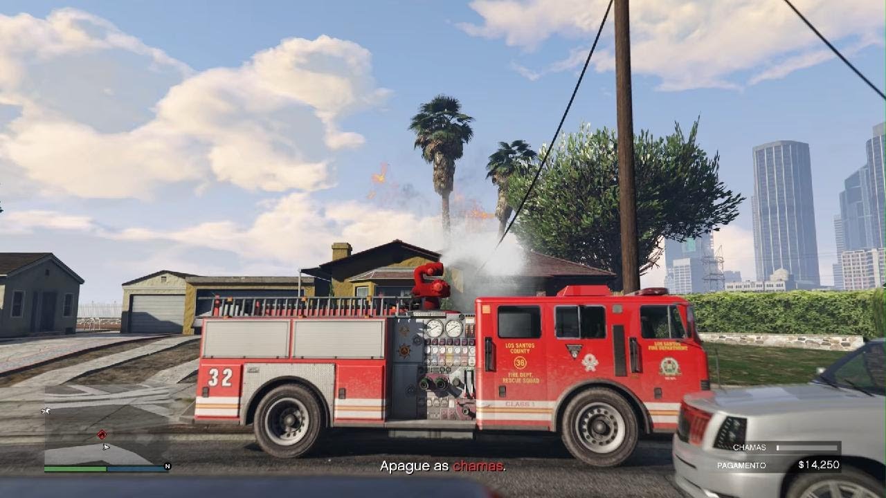 Missão bombeiro - GTA Online
