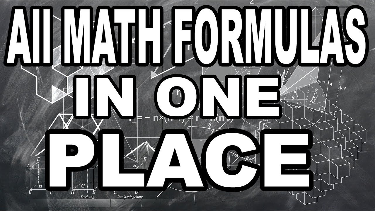 ALL MATH FORMULAS IN ONE PLACE FULL by mathOgenius