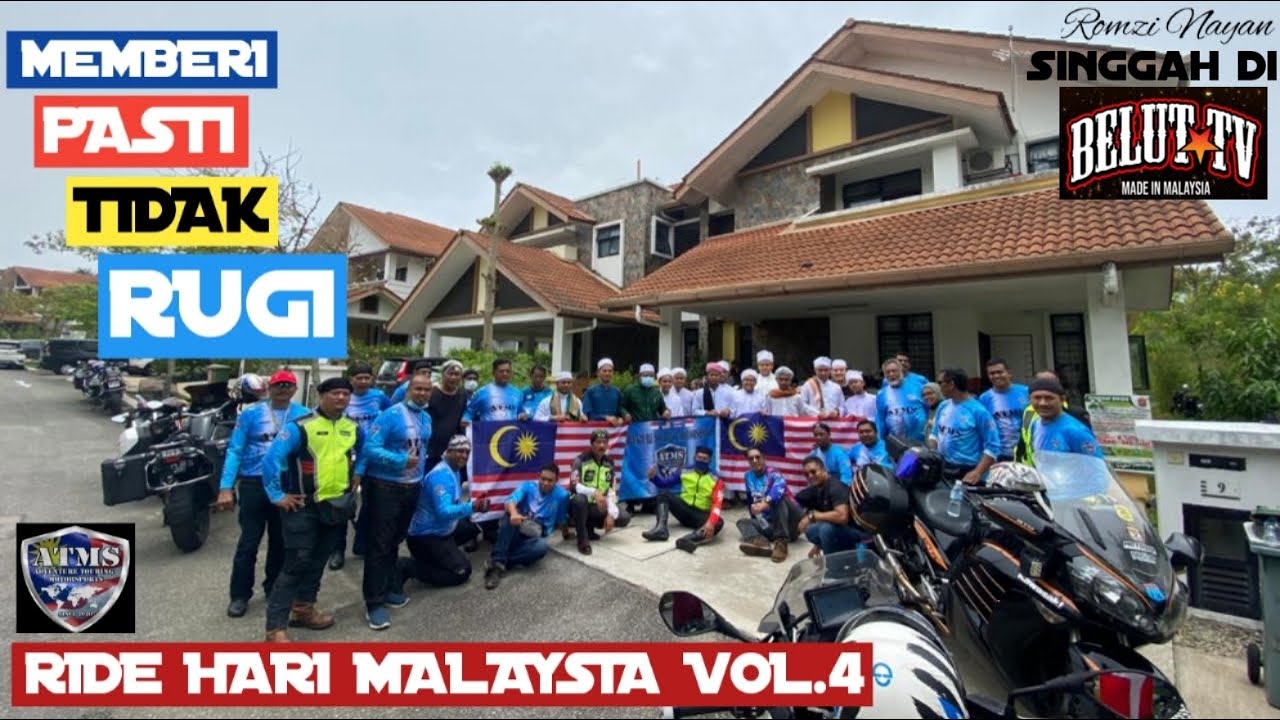 MEMBERI PASTI TIDAK RUGI & SINGGAH MARKAS BELUT TV DI SHAH ALAM   ATMS RIDE HARI MALAYSIA VOL.4
