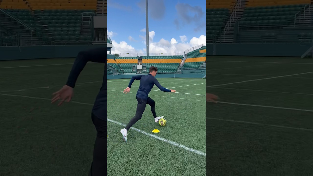 Speed Dribbling & Finishing Drill ⚡️⚽️🎯
