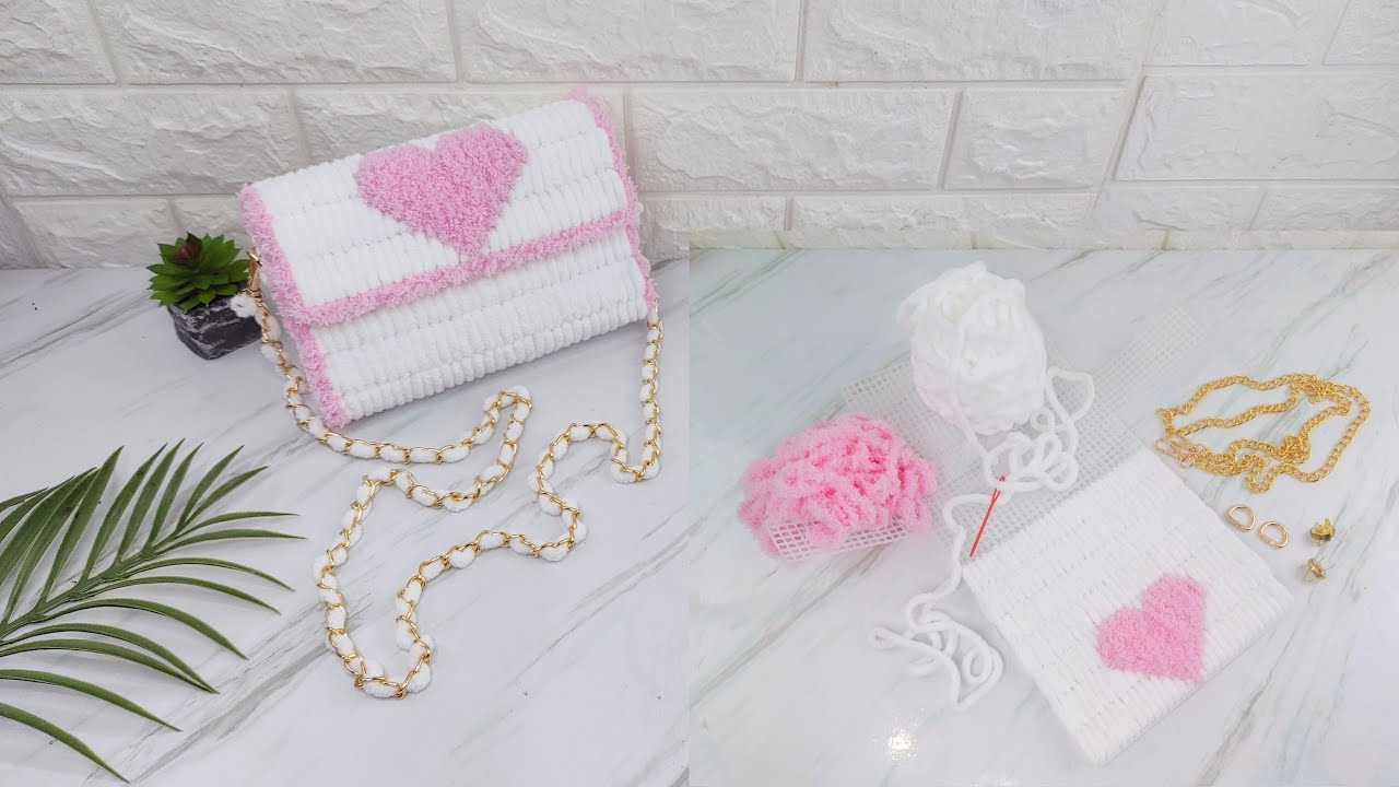 DIY PLASTIC CANVAS BAG | How to make canvas bag #canvasbag #diybags