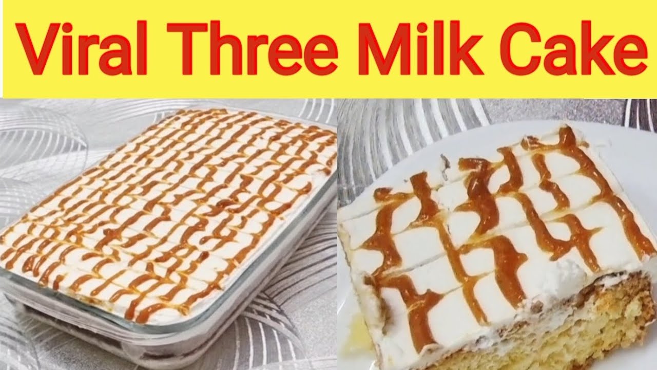 Three Milk Cake Recipe/Tres Leches Cake Recipe/Turkish Cake/Viral Three Milk Cake Recipe #cake#sweet