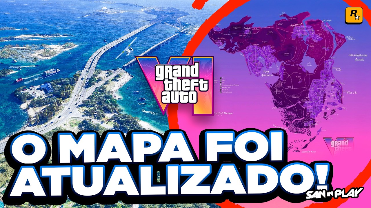 КАРТА GTA 6 ОБНОВЛЕНА... - 7 городов и различных биомов и многое другое! (Проверьте) #gta6