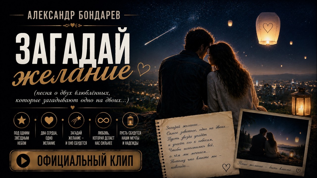 Загадай желание. Муз. и слова А. Бондарев