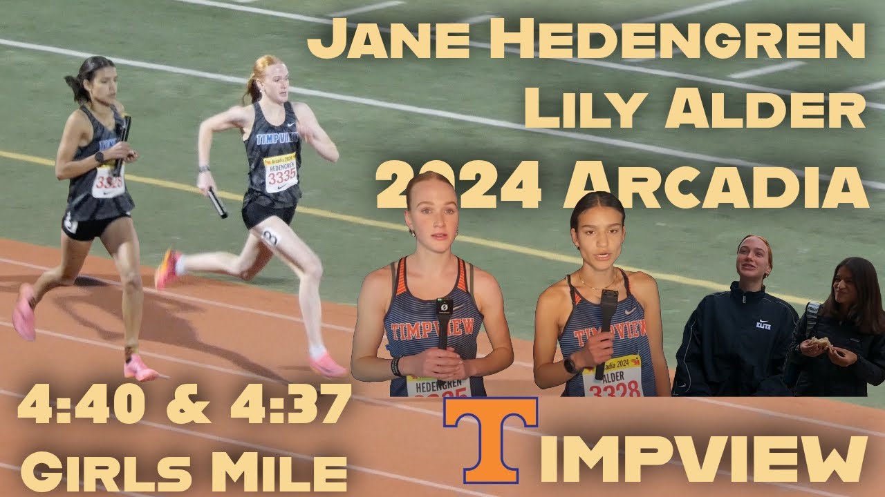 Lily Alder and Jane Hedengren at Arcadia Invitational