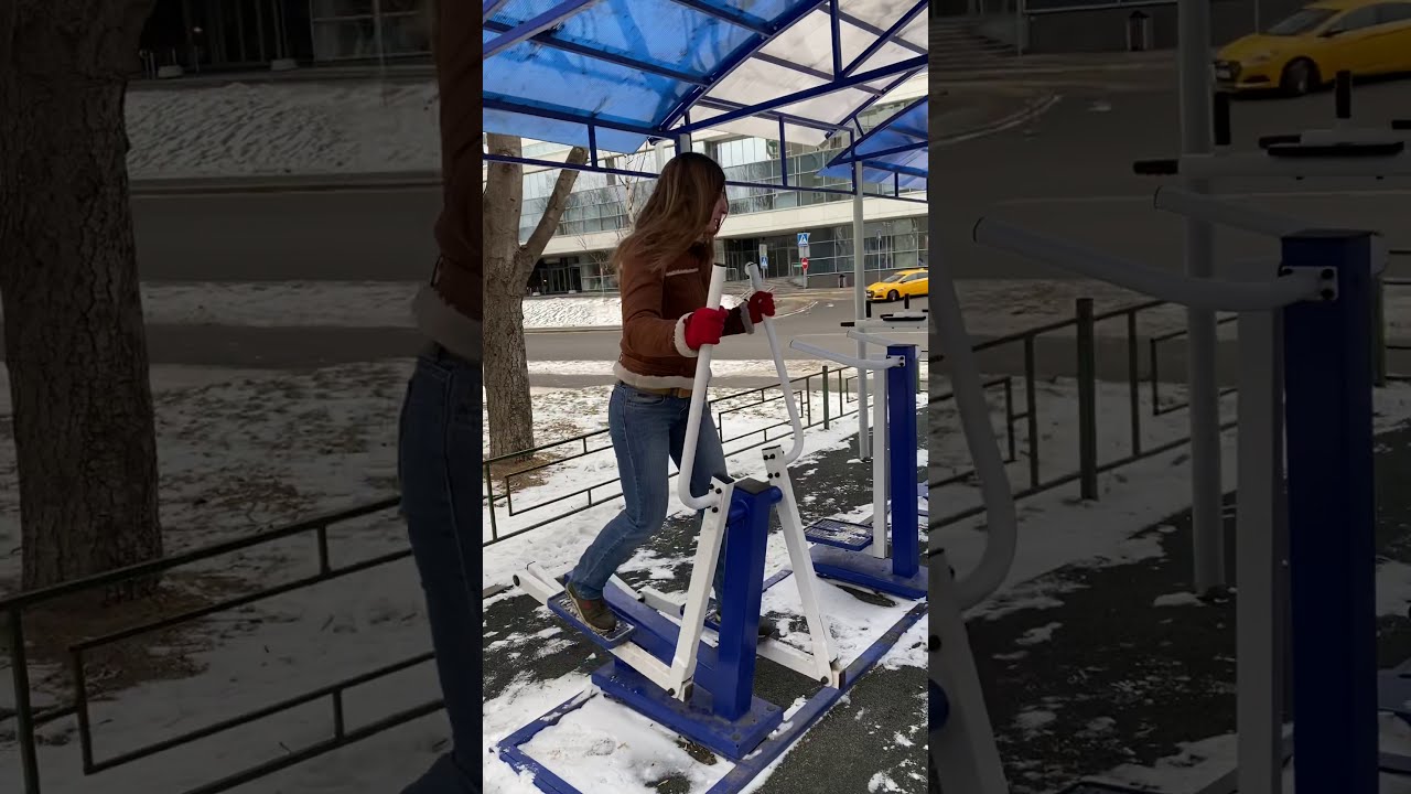 Упражнения на уличных тренажерах
