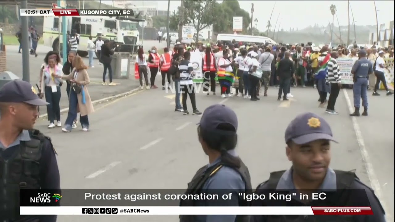 Protest against coronation of 