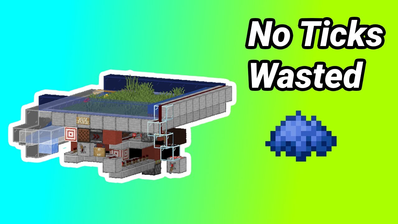Tick-Precise Blue Dye Farm - Minecraft