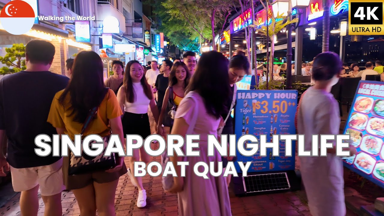 What Singapore Nightlife Looks Like at Boat Quay | July 2025 Walk [4K]
