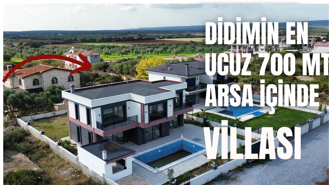KELEPİR VİLLA 700 MT ARSA MÜSTAKİL EN UCUZ VİLLA DİDİM DE SATILIK VİLLALAR MALİKANE DİDİM ALTINKUM