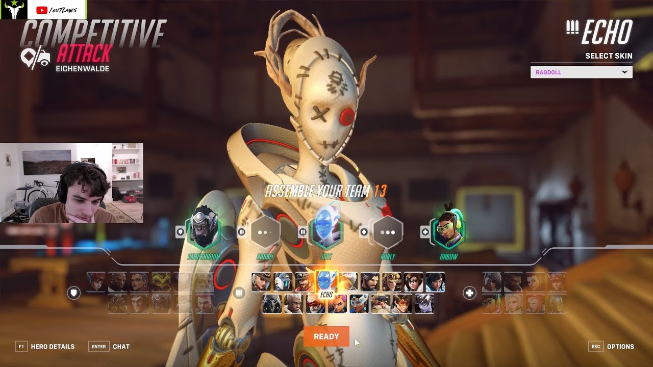 WHAT TOP 500 ECHO LOOKS LIKE - JAKE INSANE ECHO GAMEPLAY OVERWACTH 2 SEASON 2