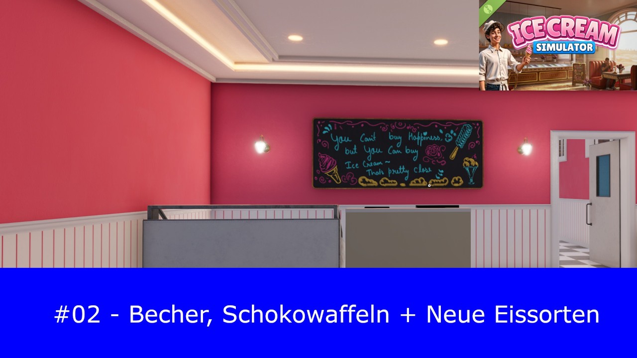 Ice Cream Simulator Demo   #02 Becher Schokwaffeln und Becher + Neue Eissorten