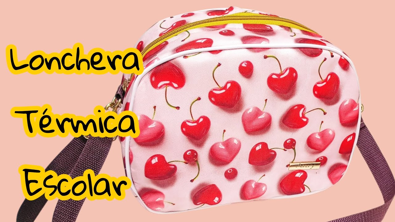 Cómo hacer lonchera térmica escolar con patrón 