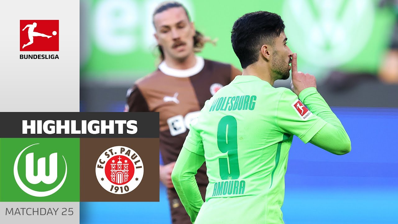 Penalty Evens Score! | VfL Wolfsburg - FC St. Pauli 1-1 | Highlights | MD 25 &ndash; Bundesliga 2024/25