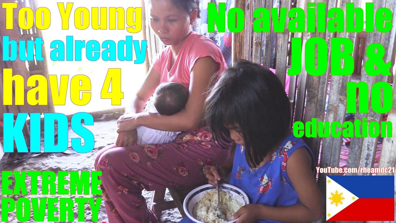 This Filipina Lady is Too Young but Already Has 4 Children. The Young Filipinas of the Philippines