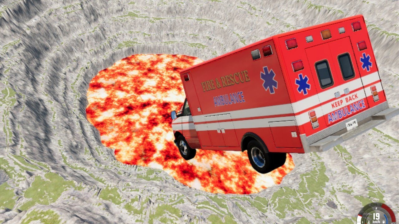 BeamNG.Drive #11 Leap Of Death Car Jumps and Falls Crashes