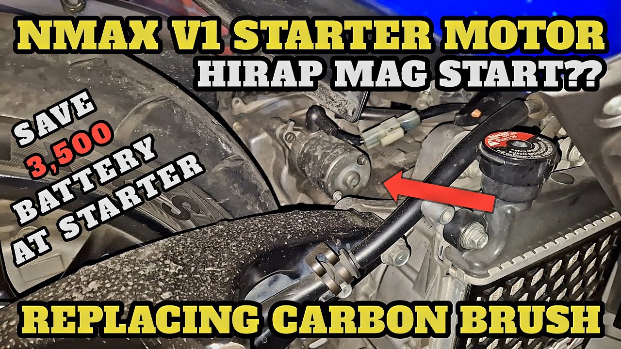 NMAX V1 STATER MOTOR PROBLEM REPLACING CARBON BRUSH