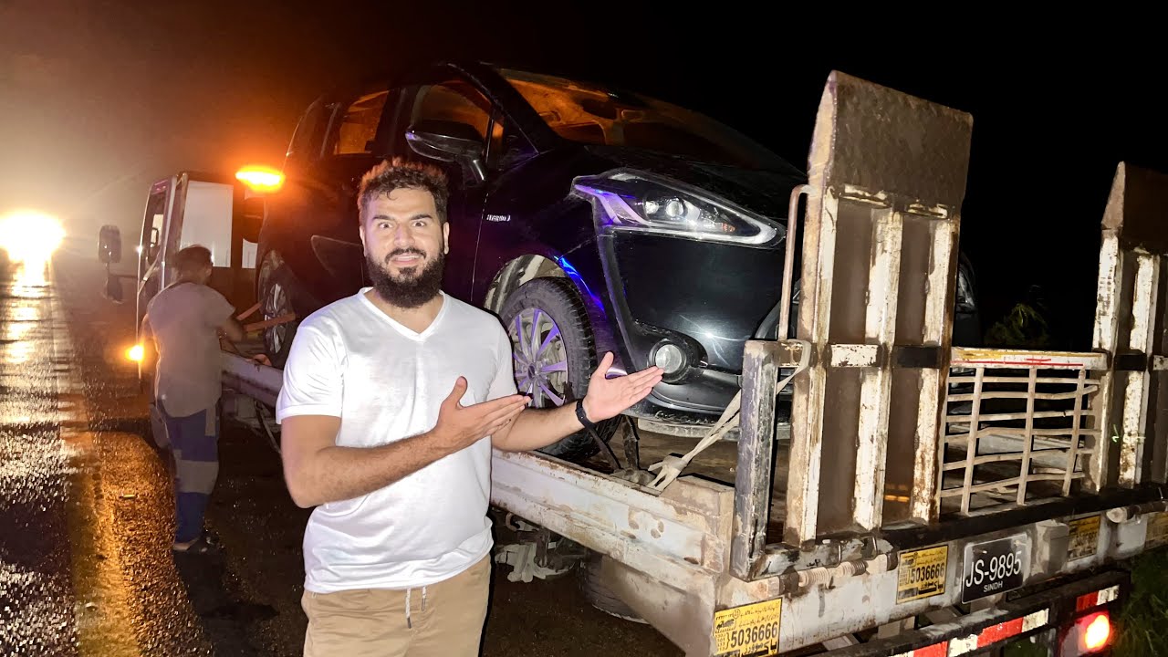 Raat ko highway per phas gae 😭🚙 | Gaari kharab hogai | Mustafa Hanif | Daily vlogs